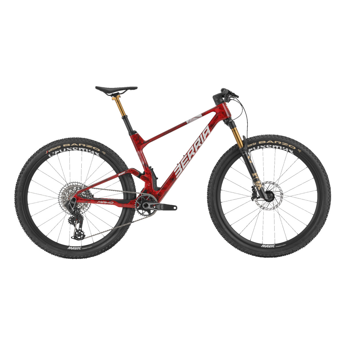 SRAM X0, FOX Factory 3p, Mavic Crossmax S Carbon, Cintre Aguila